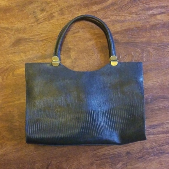 Handbags - Vintage croc leather bag
